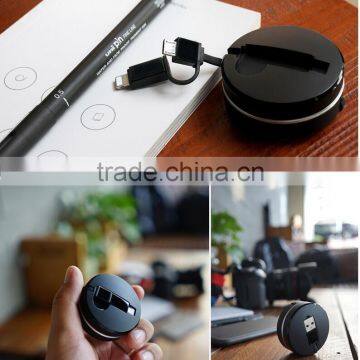 2 In 1 Universal Flexible Data Cable For Iphone 5s/6/6s And Android Mobile Phones Innovative Design Charging USB Cable photo-6