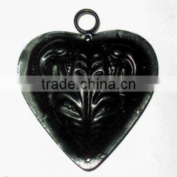 Metal heart shape decoration, Heart shape metal Christmas decorations, metal hanging heart decoration, 2013 Christmas decoration