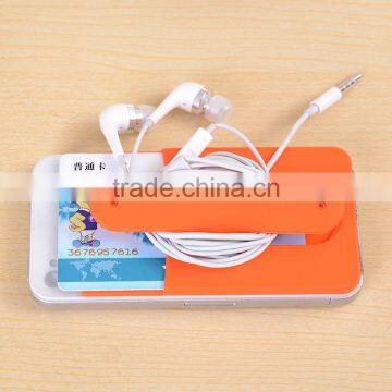 New Arrival 3m Sticker Silicone Card Pocket and no Charger Mobile Phone Holders photo-3