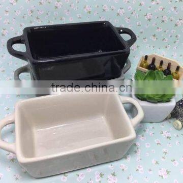 2015 Stocked Cheap Daily Use Colored Square Porcelain Bakeware Plate photo-6