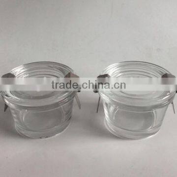 Wholesale 70 ml Small Transparent Glass Bowl With Clip Lid,glassware photo-2