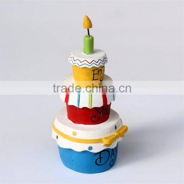 Custom Birthday Gifts Resin Artificial Birthday Cake Model photo-5
