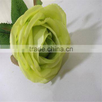 SJ20170005 green artificial silk flower rose bud