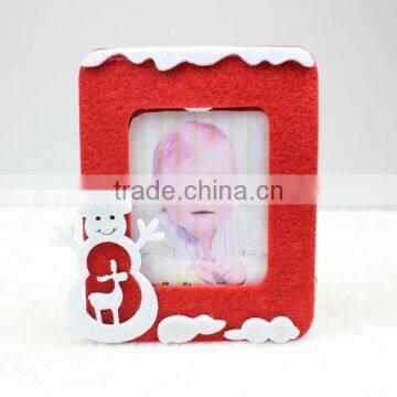hot best selling new products red home decor craft wholesale felt fabric 3d christmas family tree baby 12 month photo frame