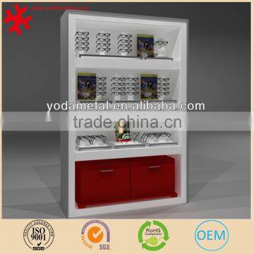 Decorative wall mount retail eyewear sunglass display cabinet