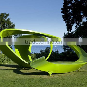 contemporary outdoor sculpture polished mirror polished stainless steel sculpture