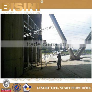 Construction for Steel Structure and Glass Office Building, Design and Construction for Metal Project (BF08-Y10036)