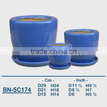 Vietnamese Ceramic Glazed Indoor Pot/ Indoor Planter BN-SC173 photo-3