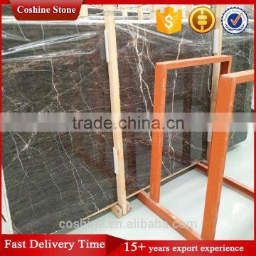 European Style Decoration Dark Color European Brown Marble Slabs photo-2