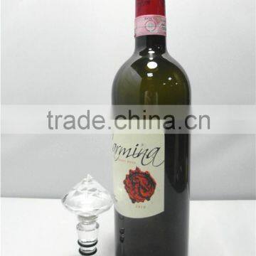 LED Plastic Clear Crystal Manufacture Diamond Wine Bottle Stopper photo-2