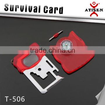 Hot sale Precision Survival Card with Compass/T-506