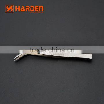 4PCS Stainless Steel Curved Tweezer Set photo-4