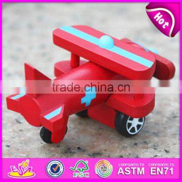 wholesale kids mini wooden toy plane W04A198-S