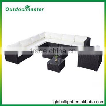 10PC Outdoor Patio Rattan Sofa Set with Cushions