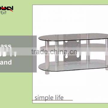 Modern Design Home Furniture Storage Rack Tempered Glass Corner TV Cabinet photo-3