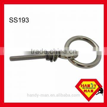 Hardware Accessory Stainless Steel 304 Ring Bolt With One Nut and One Washer photo-3