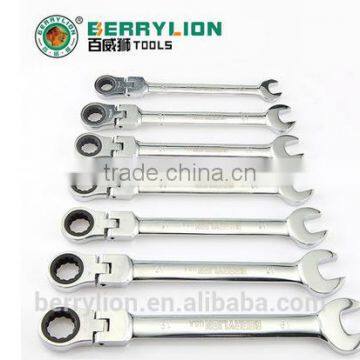 Berrylion hot sell wrench set 7pcs Ratchet Wrench Set CR-V steel Ratchet Wrench Set