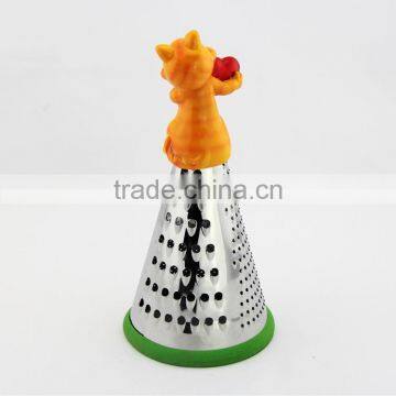 Happy Kitten 8 Inch Resin Statue Stainless Steel Kitchen Grater EU Standard photo-3