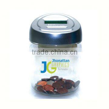 counting coin save jar
