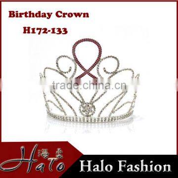 Rhinestone Silver Fashion Tall Pageant Crown Tiara Crown For Women princess