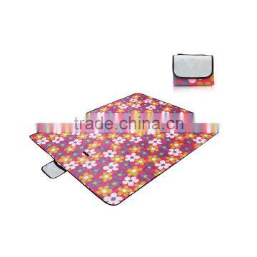 Wholesale Customised Logo Picnic Blanket Tartan Foldable Camping Picnic Mat With Waterproof PVC Coating photo-4