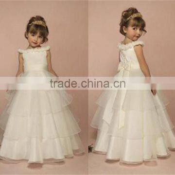 Retail children girls frock girl party dress baby princess tutu dress baptism rose collar baby girls gauze christening dresses
