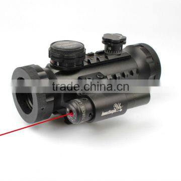 Compact Red Green Dot Riflescope With Red Laser Attached photo-5