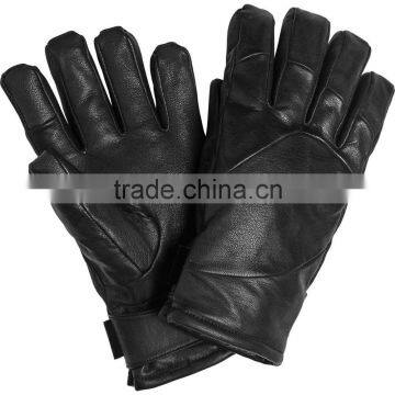 Goatskin leather ski gloves