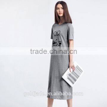 Robot Pattern Printing Casual Wear Womens Stylish Maxi Dress Summer Dress Evening Dress Long Maxi Dresses photo-2