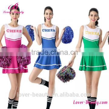 High Quality Milk silk Sexy Girl Cheer Dance Sport Costume