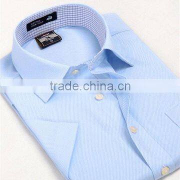 Cotton twill men shirts short sleeve office shirt for men