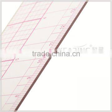 Kearing Brand Manufacture High Quality 45cm&18" Straight Flexible 1.2mm Thickness Plastic Garment Ruler for Fashion Design#8095 photo-2