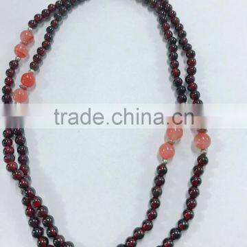 Hot Sale Natural Sterling Silver Jewelry Garnet Necklace photo-6