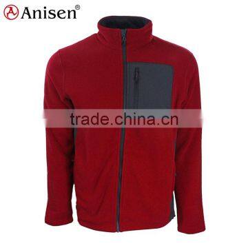 made in china  zipper-up casual wear xxxxl red polar fleece women's coat
