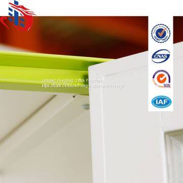 High Quality Glass Door Steel File Cabinet With Middle Drawers photo-5