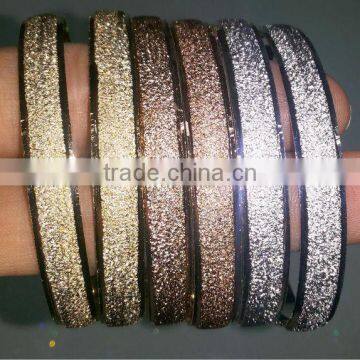 3 TONE GOLD PLATED BANGLES SET