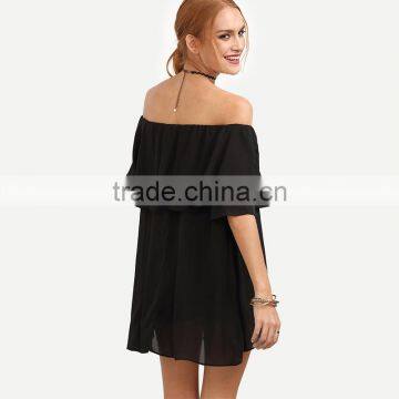 Maxnegio New Summer Ladies Sexy Crop Top off Shoulder Blouse Korean Clothes photo-2
