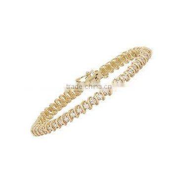 CZ Studed Bracelets, Gold Plated Bracelets, Designer Bracelets.