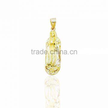 14k gold plated mother mary pendant Necklace