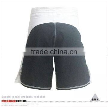 White and Black MMA Shorts Durable Martial Arts in Sportswear Men photo-6