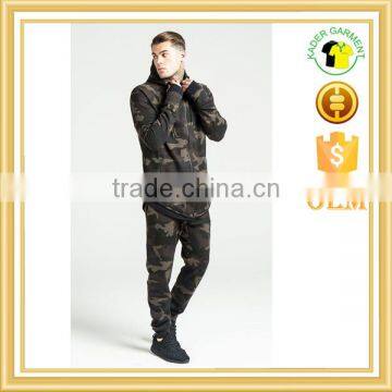 New arrival tracksuit men longline hoodie suits camo tracksuits wholesale