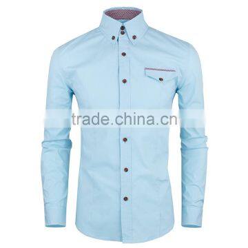 OEM 2017 Latest Shirts Pattern Men's Short Sleeve Oxford Shirt photo-6