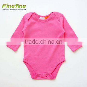 Long Sleeve Hooded Plain Baby Clothes Colorful Fancy Cotton Baby Rompers