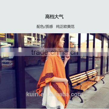 2016 Fashion Ladies Large Cotton Scarf Female Summer Beach Cover Ups Cashew Printed Twill Long Voile Scarf photo-6