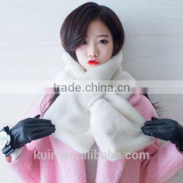 2016 New Style Fox Scarves Warm Plush Scarf Women Pareo Thicken Solid Fur Collar Rabbit's Hair Scarf photo-3