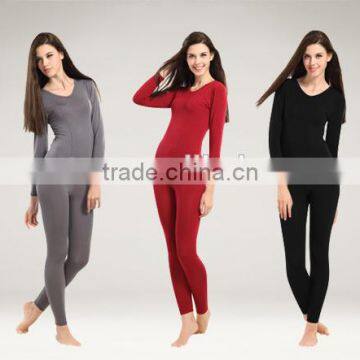 Custom Wholesale Comfortable Plain Couple Thermal Thin Pajamas photo-2