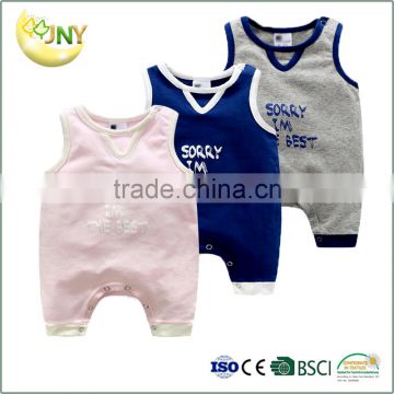 China baby summer clothes 100 cotton carter plain baby bodysuit