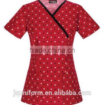 High Quality Cotton Doctor /nurse Uniform Unisex Short Sleeve Gown Lab Uniform photo-2
