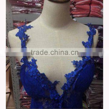 Walson Latest Fashion Elegant Blue Slim Girl Prom Dresses photo-6