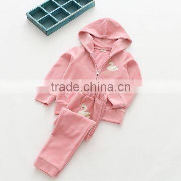 Wholesale New Style Velvet Girls Casual Kids Clothing Set photo-3